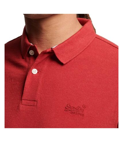 Polo Rouge Homme Superdry Classic Polo