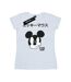 Disney T-shirt en coton japonais Mickey Mouse Femme/Femme (Blanc) - UTBI31378-1