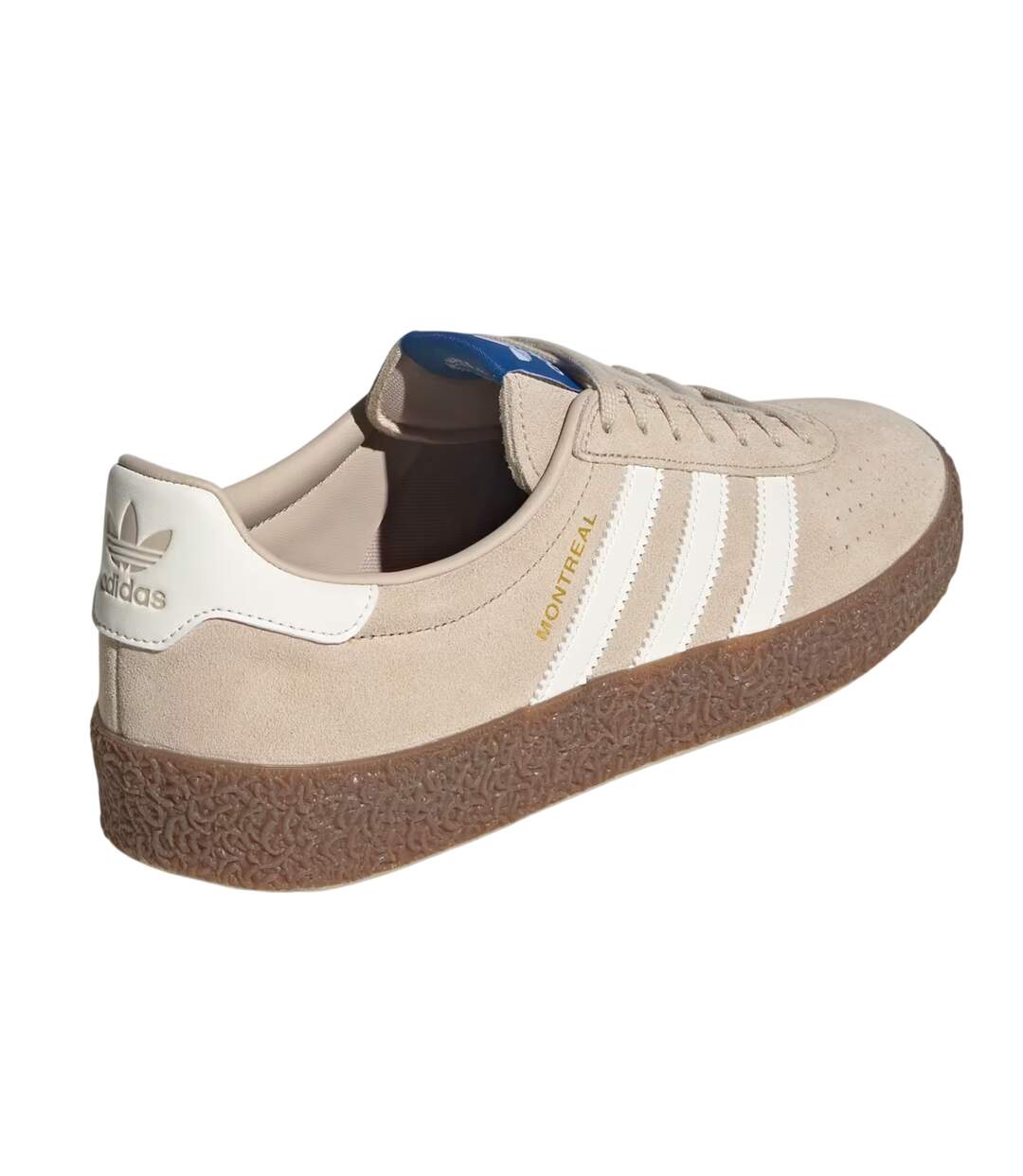 Baskets Motif/style 3 Rayures Originals Montreal Homme Beige Blanc Adidas-2