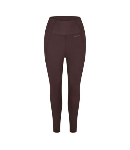 Womens/ladies Core High Rise Leggings Espresso USA Pro