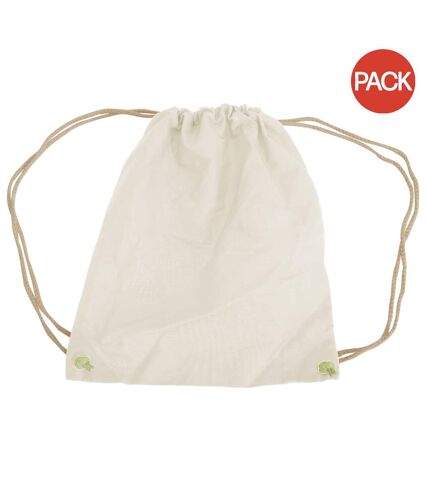 Lot de 2  Sac de gym 12 litres taille unique naturel Westford Mill