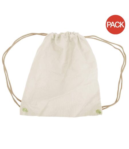 Lot de 2  Sac de gym 12 litres taille unique naturel Westford Mill