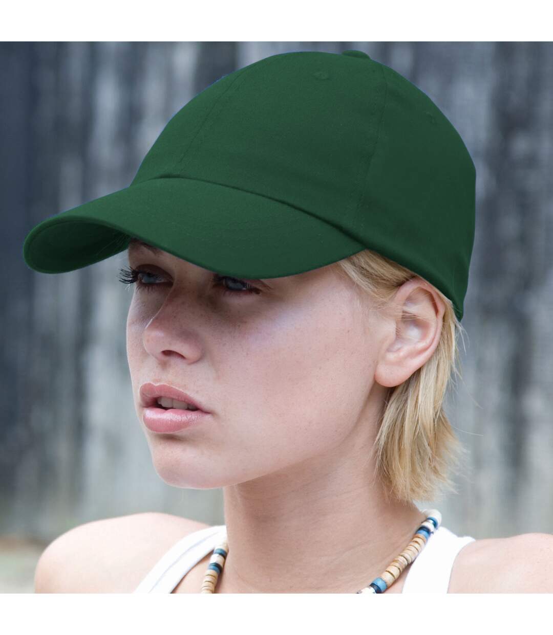 Casquette unie profil bas adulte unisexe vert forêt Result