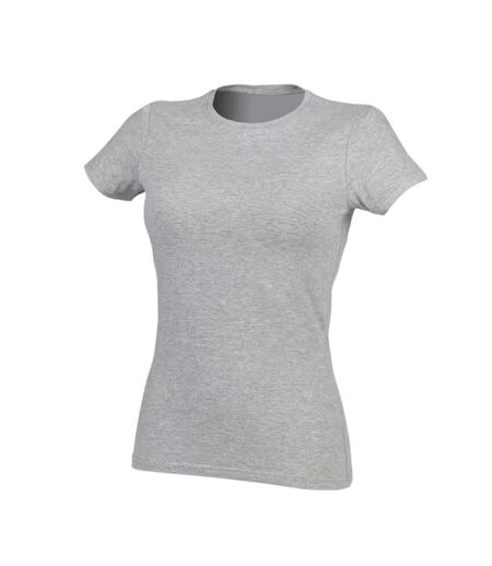T-shirt Feel Good Femme Gris Chiné SF Women