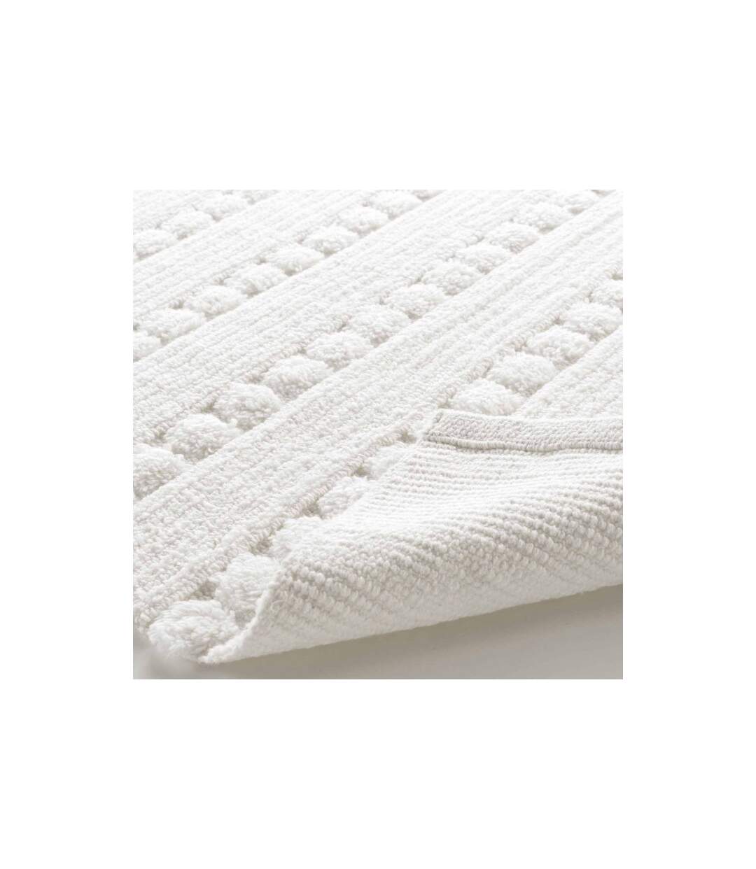 Tapis de Bain Jacquard Cleonis 50x80cm Blanc-3