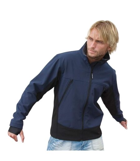 Veste Softshell Activity Homme Bleu Marine Noir Result