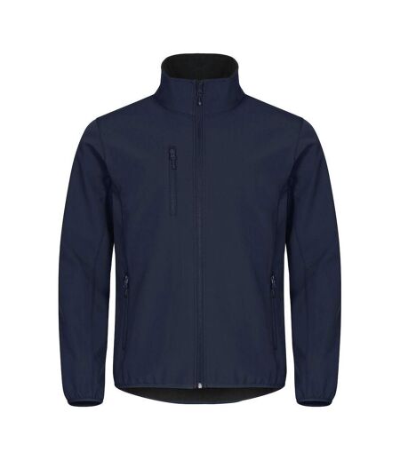 Mens Classic Soft Shell Jacket Black Clique