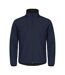 Mens Classic Soft Shell Jacket Black Clique-4