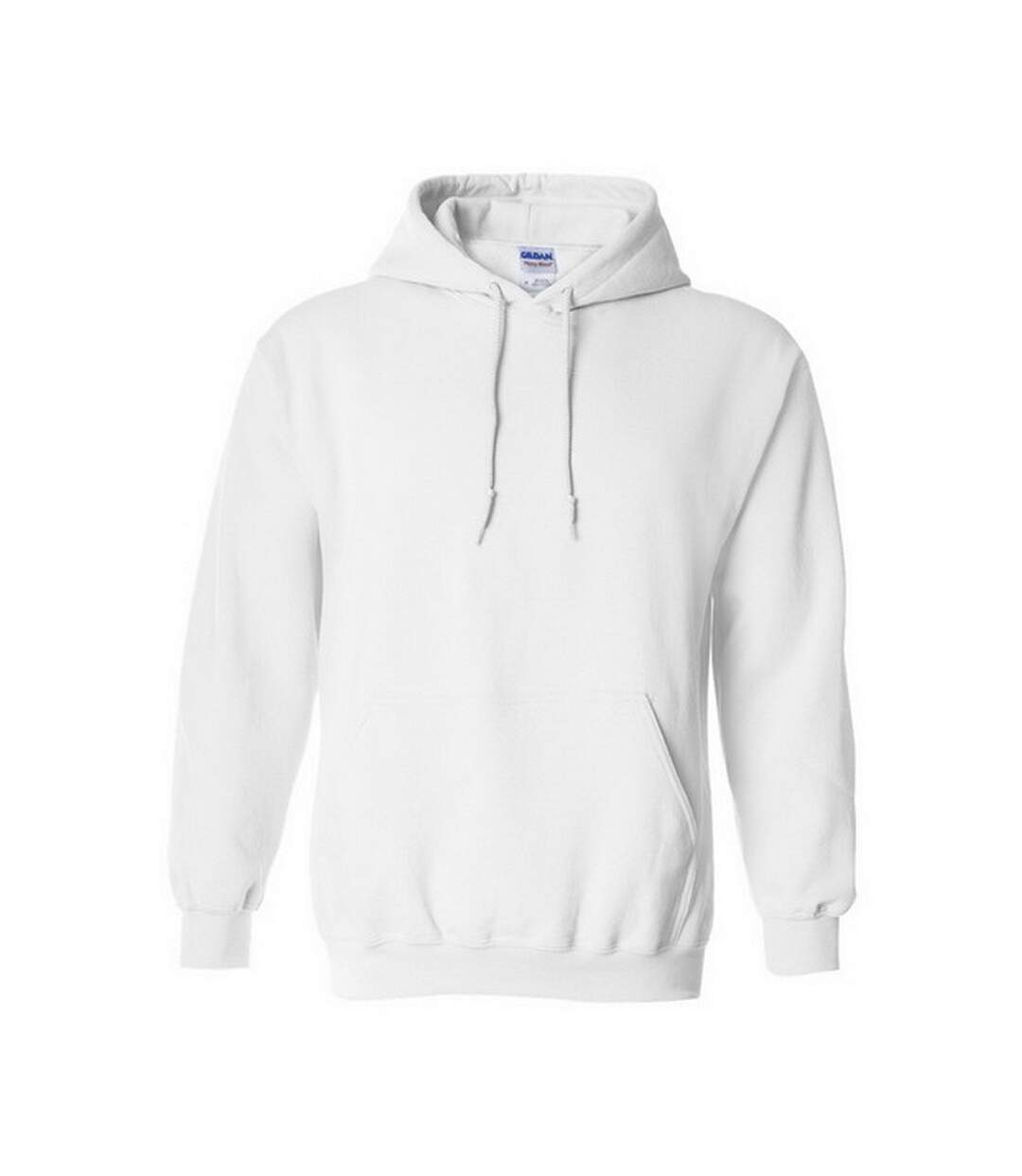 Sweatshirt à capuche unisexe blanc Gildan-1