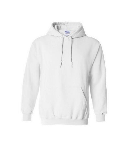 Sweatshirt à capuche unisexe blanc Gildan