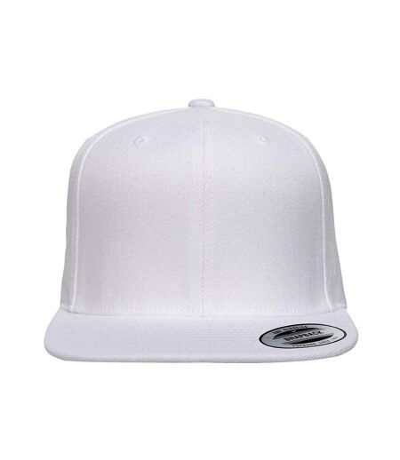 Yupoong Mens The Classic Premium Snapback Cap (White)