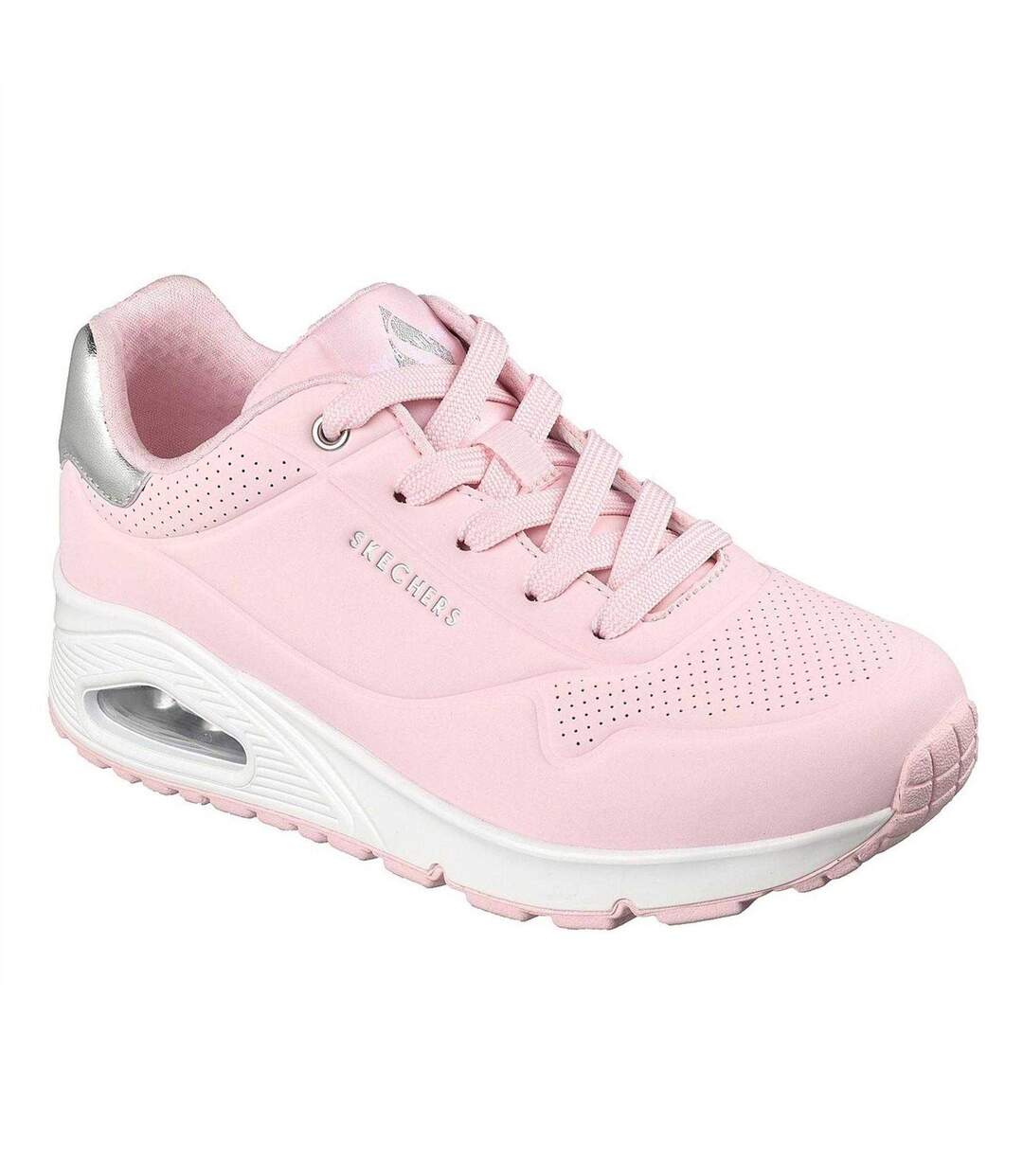 Baskets Uno Stand On Air Femme Rose Skechers-1