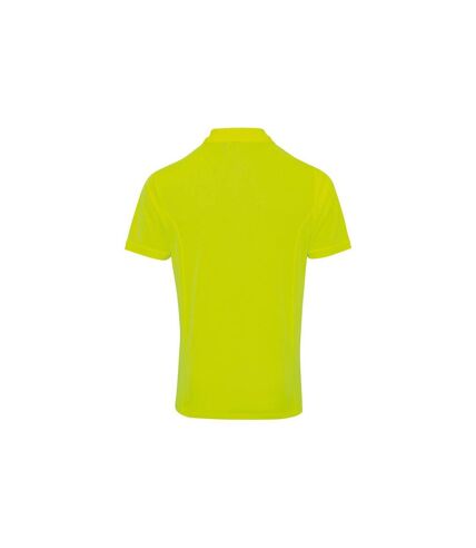 Premier Mens Coolchecker Pique Polo Shirt (Neon Yellow) - UTPC5596