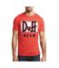 T-Shirt rouge homme the simpsons  duff beer-1