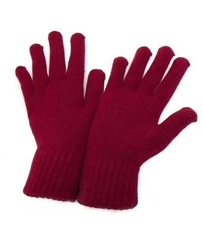 CLEARANCE - Womens/Ladies Winter Gloves (Red) - UTGL345