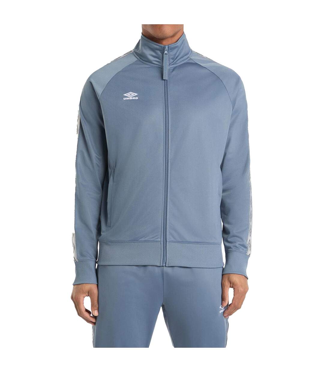 Mens taped track jacket blue mirage Umbro-1