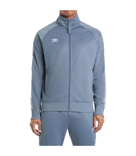 Mens taped track jacket blue mirage Umbro