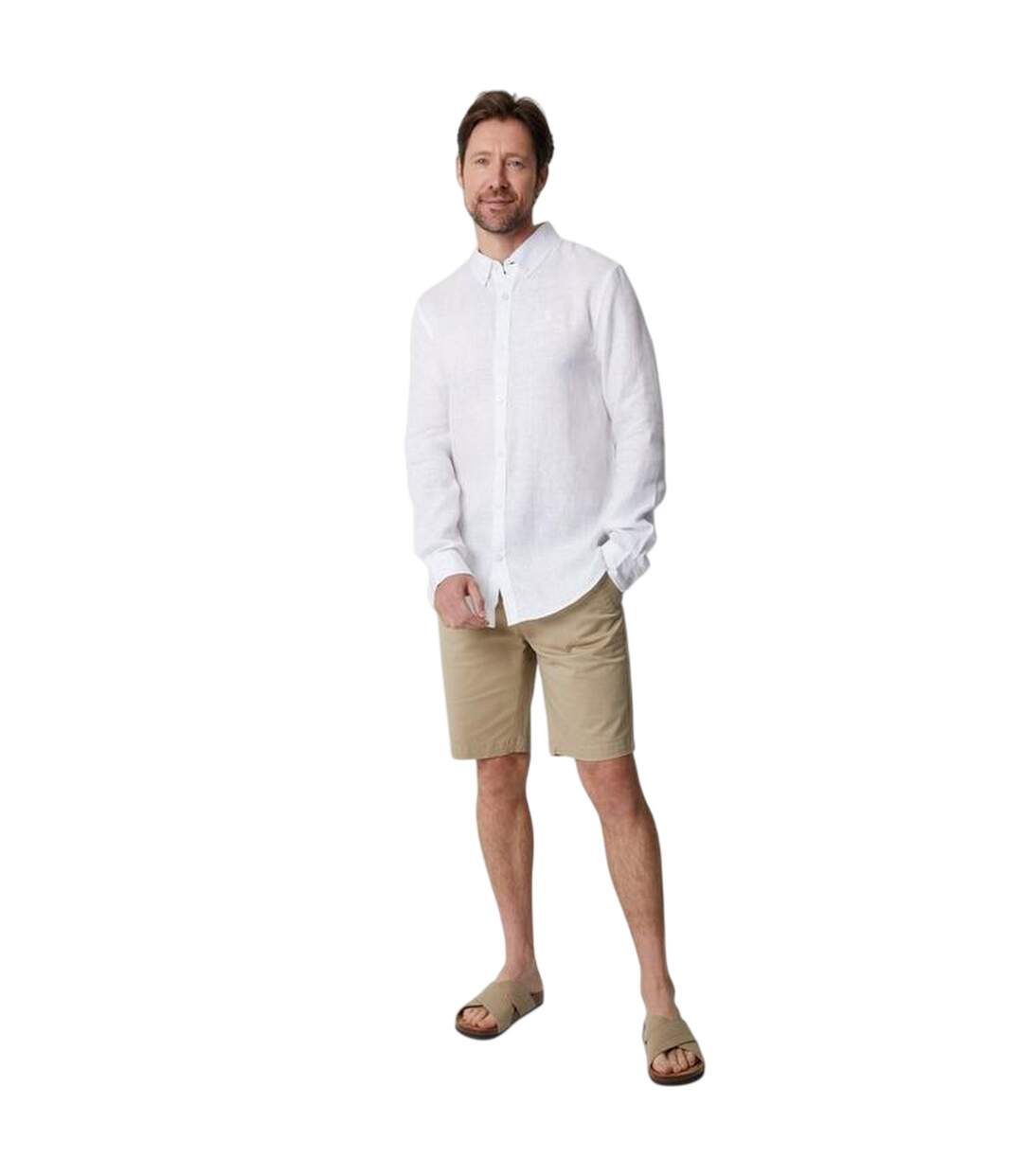 Chemise Habillée Manches Longues Homme Blanc Saltwell-2