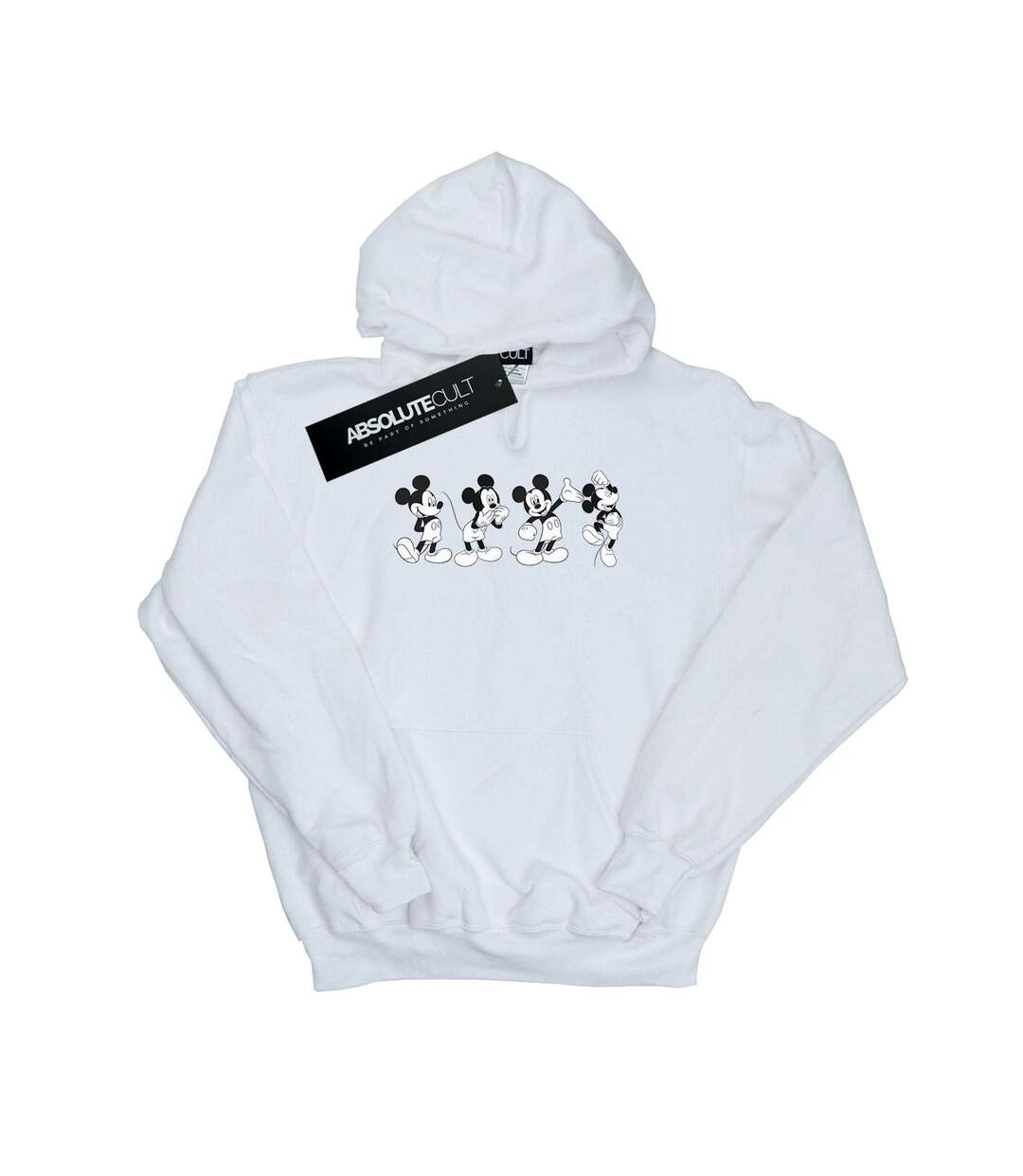 Disney Sweat à capuche Four Emotions de Mickey Mouse pour femmes/femmes (Blanc) - UTBI10556-1