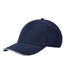 Casquette De Baseball Motif/style 5 Panneaux Earthaware Classic Bleu Marine Français Blanc Beechfield-2