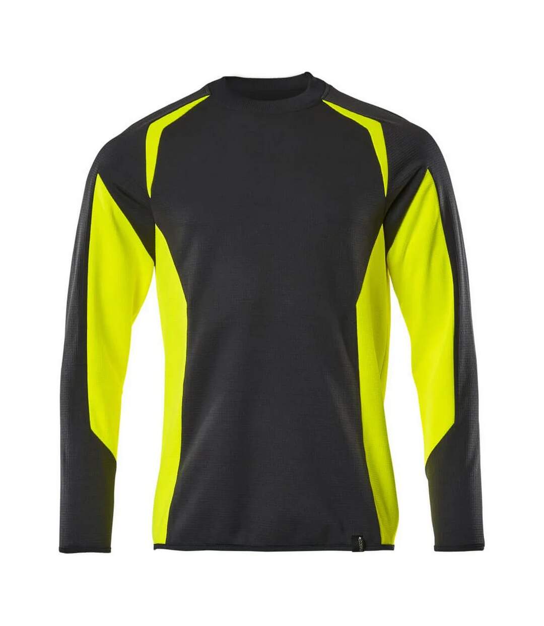 Mens Accelerate Safe Sweatshirt Black Hi Vis Yellow Mascot-1