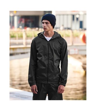 Regatta Pro Mens Packaway Waterproof Breathable Jacket (Black) - UTPC2994