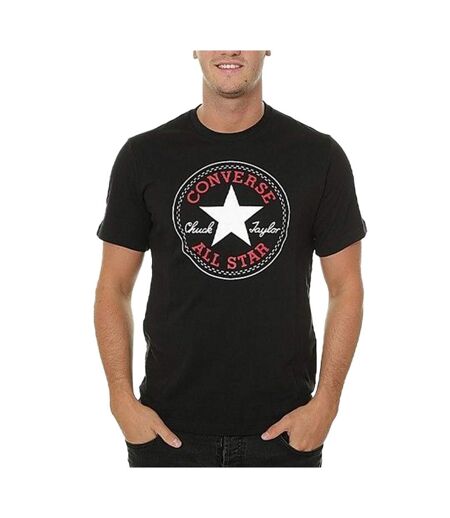 T-Shirt noir mixte converse standard - xs