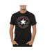 T-Shirt noir mixte converse standard - xs-1