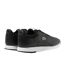 Mens Linetrack Leather Running Trainers Black Off White Lacoste-2