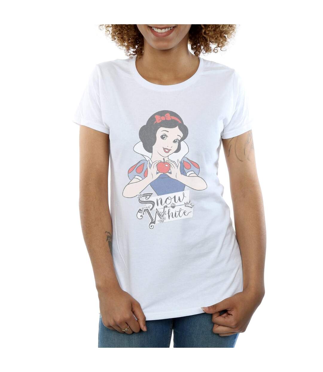 Disney Princess - T-shirt SNOW WHITE APPLE - Femme (Blanc) - UTBI36905-3