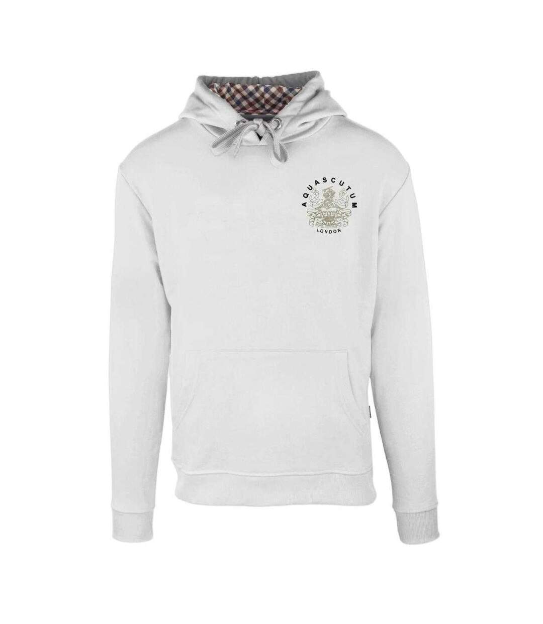 Sweat À Capuche Motif Emblème Aldis Homme Blanc Aquascutum-1