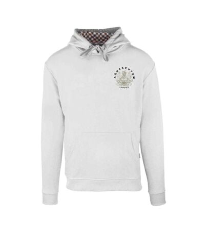 Sweat À Capuche Motif Emblème Aldis Homme Blanc Aquascutum
