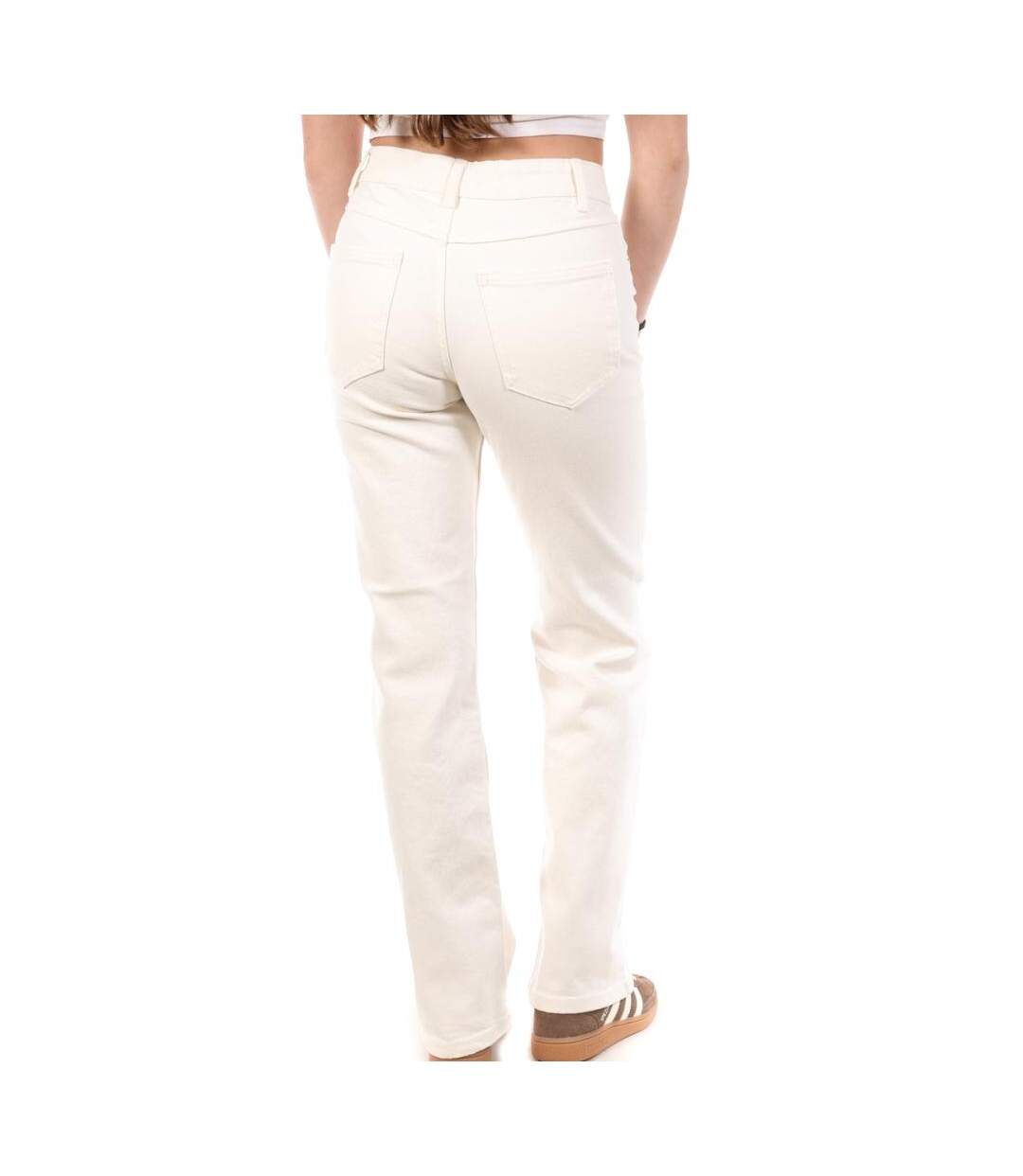 Jean droit blanc femme jennyfer draigg-2