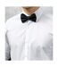 Premier Tie - Unisex Plain Bow Tie (Black) (One Size)