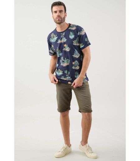 T shirt à motifs tropicaux pour homme MERIDAN