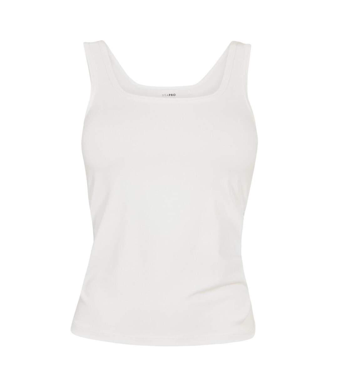 Womens/ladies Pro Essential Vest Top White USA-2