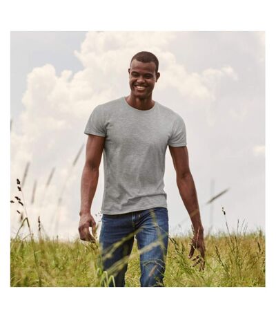 T-shirt Iconic Homme Gris Clair Chiné Fruit Of The Loom