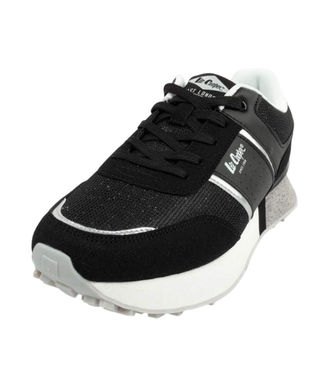 Baskets Motif/style Paillettes Femme Noir Lee Cooper-1
