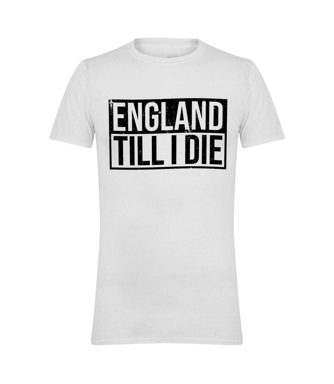 T-shirt England Till Die Homme Blanc AWD-1
