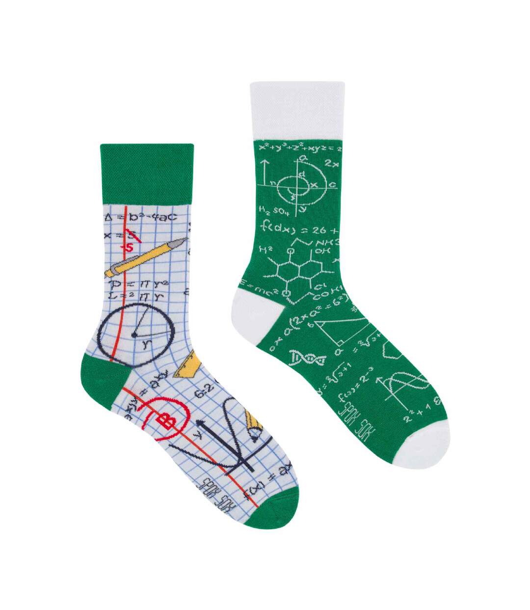 1 Pack Unisex Mismatched Novelty Odd Socks - Back 2 School-1