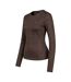Womens/ladies Trefoil All-over Print Base Layer Top Brown Adidas-3