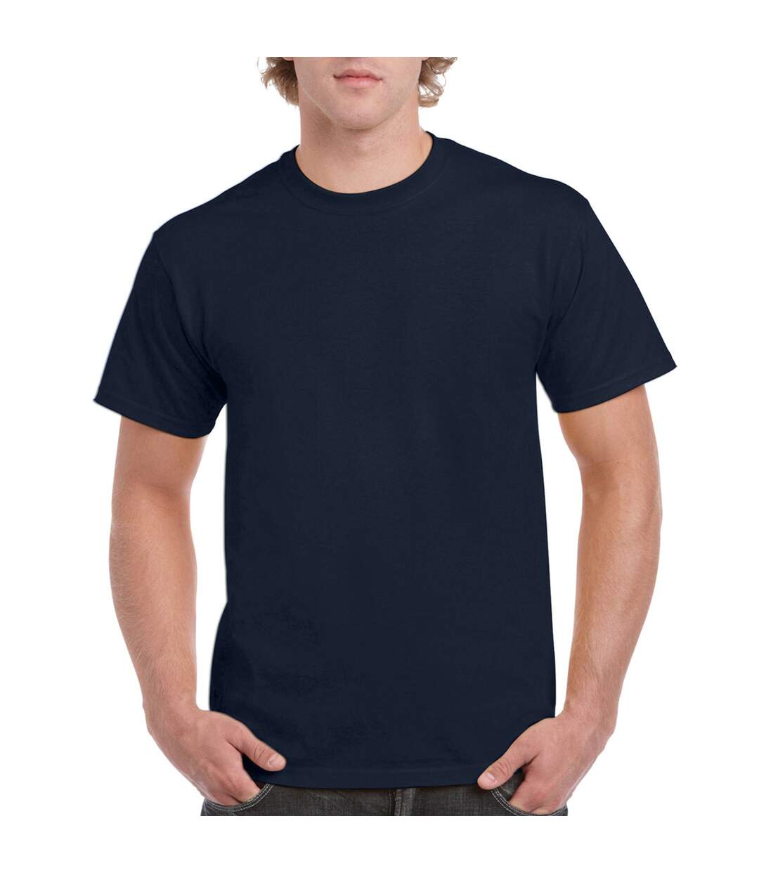 T-shirt Adulte Bleu Marine Foncé Gildan Hammer-1