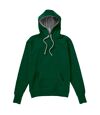 SG Ladies/Womens Contrast Hooded Sweatshirt / Hoodie (Bottle Green/Light Oxford)