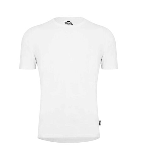 T-shirt Motif/style Uni Homme Blanc Lonsdale