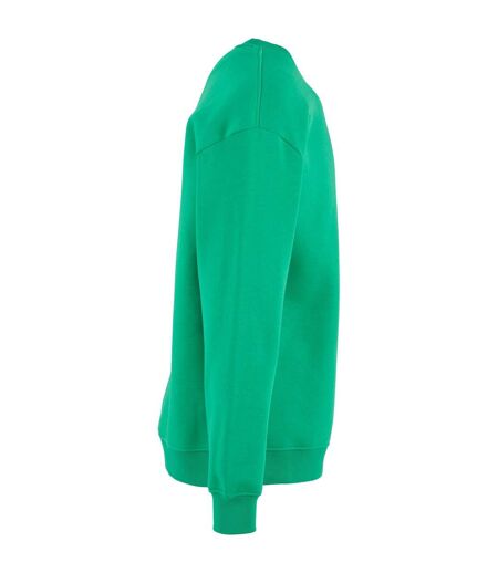 Mens crew neck plain sweatshirt grass green Build Your Brand