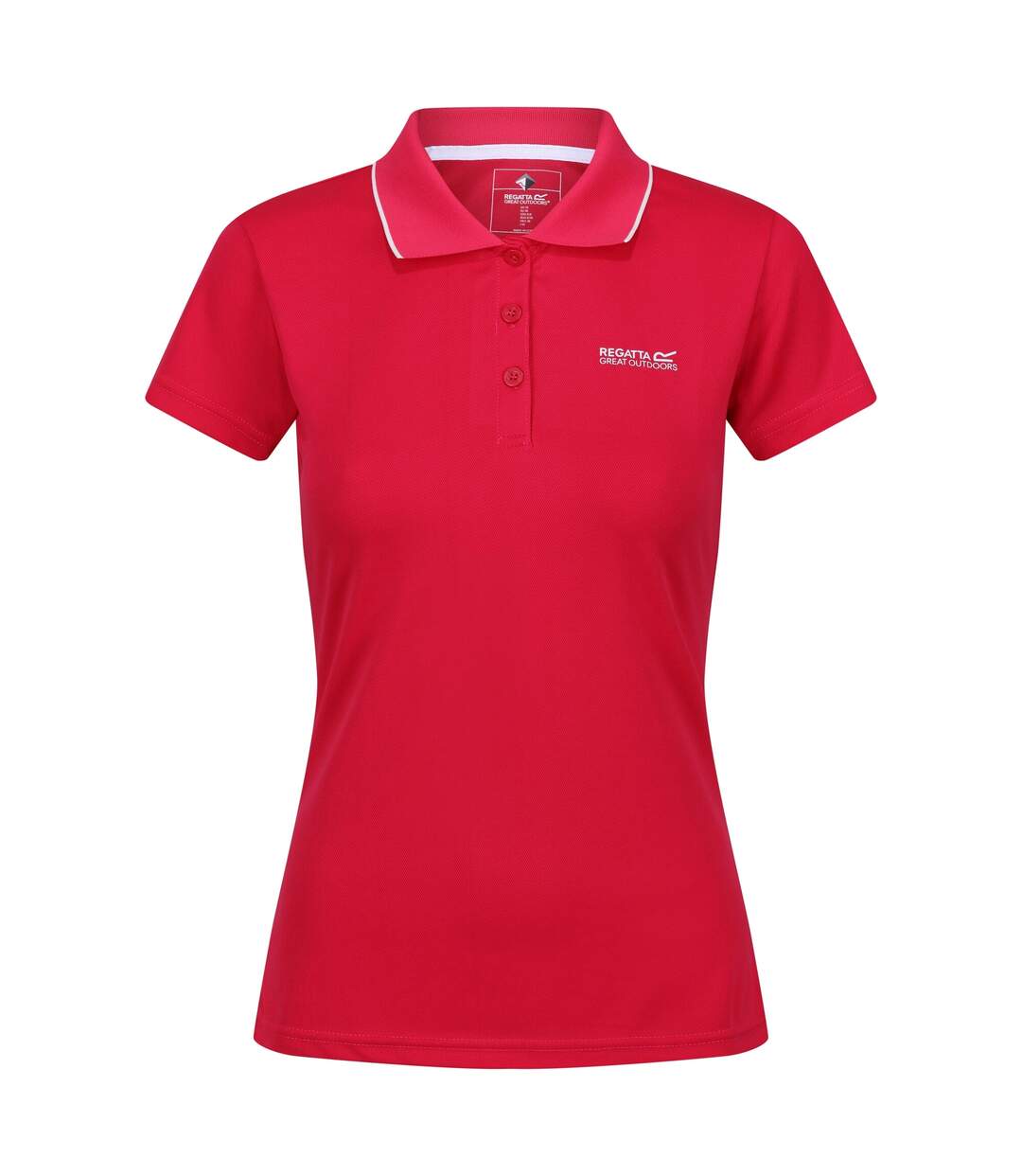 Womens/ladies Maverick V Polo Shirt Pink Potion Regatta-2