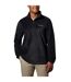 Mens Steens Fleece Quarter Zip Tailored Long-sleeved Sweatshirt Black Columbia-1