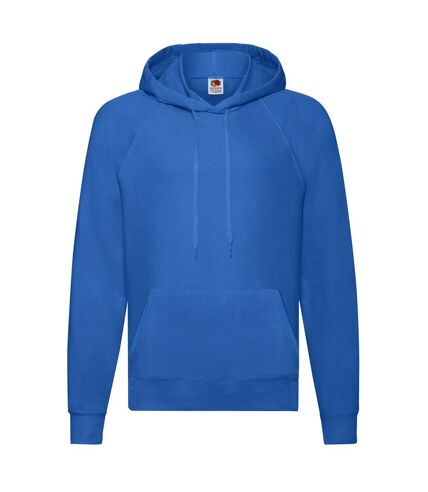 Unisex adult lightweight hooded sweatshirt royal blue Fruit of the Loom