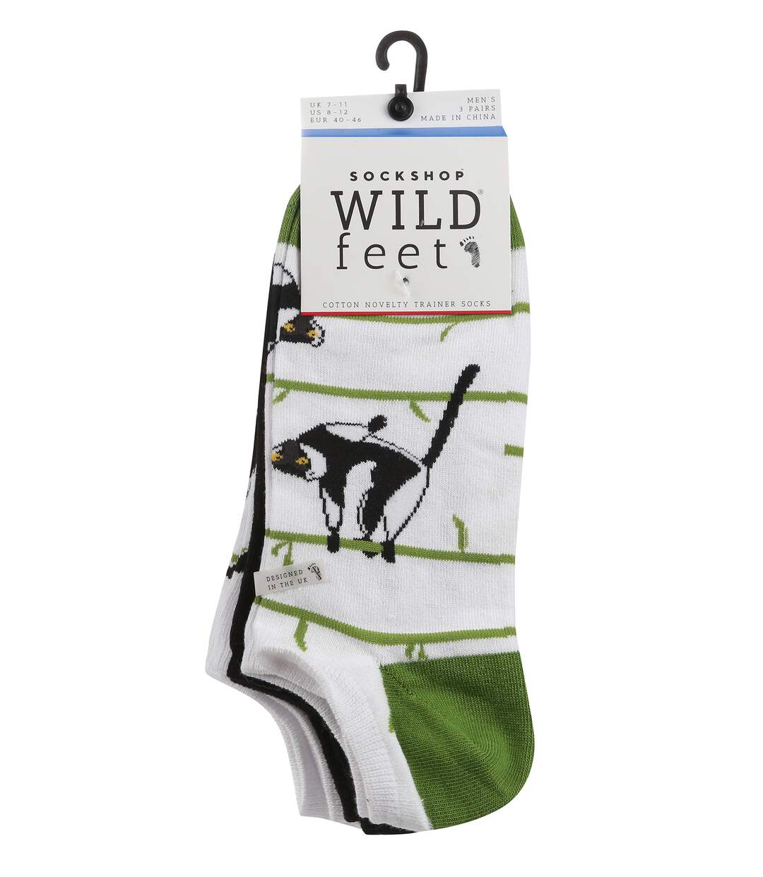 Wild Feet - 3 Paires Chaussettes Coton Homme Basses | Socquettes Courtes