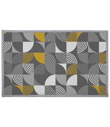 Tapis Déco Imprimé Rythmo 50x80cm Gris